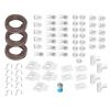 Installation kit for central vacuum 5 inlets with accessories ft3005w 100x100