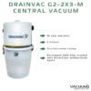 DrainVac G2-2X3-M Central Vacuum 2