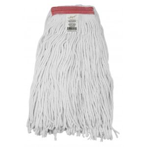 Flat mop head 70 cotton 30 synthetic 20 oz 550 g white 300x300