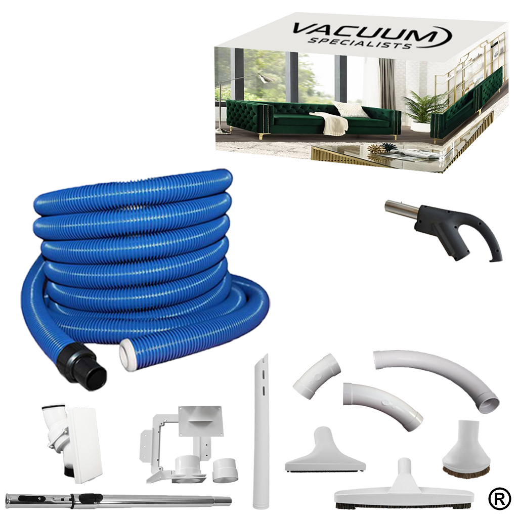 Hide-A-Hose Retractable Rapid Flex Hose Central Vacuum System – Accessories  and Installation Materials are Included – Vacuum Specialists
