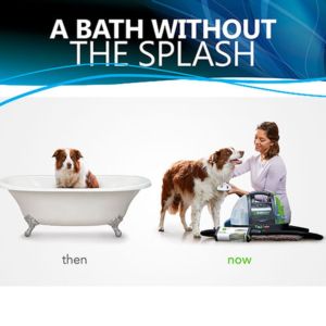 Bark bath portable dog cleaner 1844 bissell dog grooming bath without splash 300x300