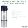 Johnny vac jv700ls central vacuum 100x100