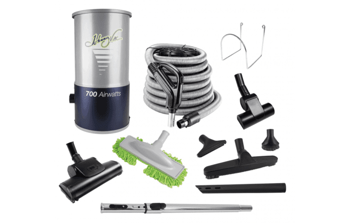 Johnny vac jv700 central vacuum kit – 35′ 10m hose – accessories 1 700x448