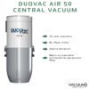 Duo vac air 50 central vacuum 100x100