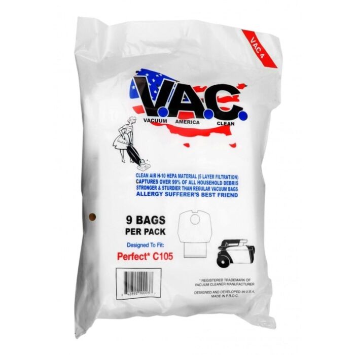 Microfilter bag for commercial canister vacuum perfect c105 pack of 9 bags brand calgary sales superior vacuums 405 1024x 700x700
