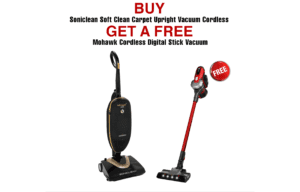 Soniclean soft clean carpet upright vacuum with free cordless stick vacuum 1 1 300x192