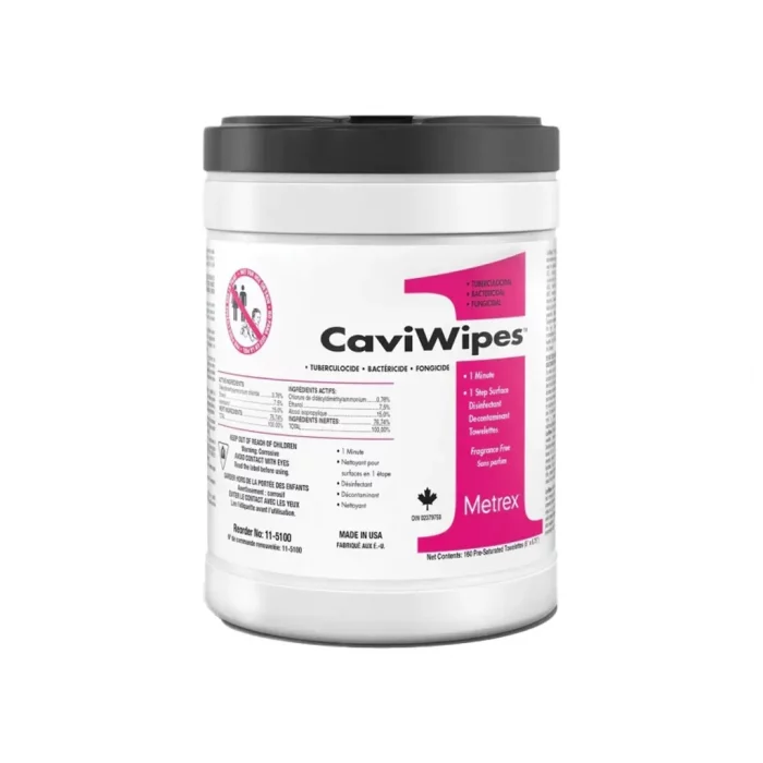 Caviwipes 1 minute disinfectant wipes 160 wipes large canister 700x700