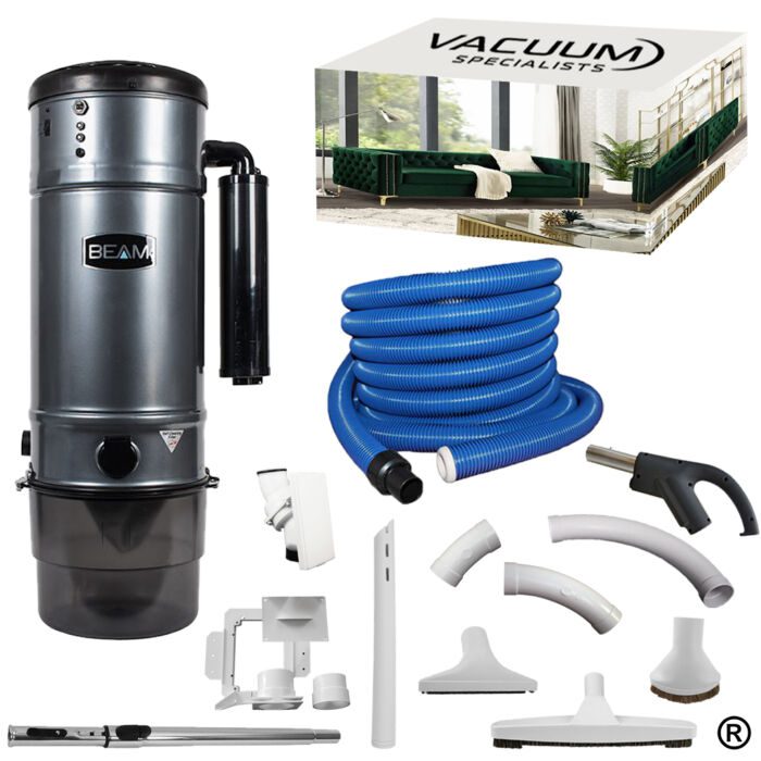 Beam Serenity Series SC3500 Central Vacuum with Hide-A-Hose Retractable Hose