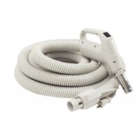 Electrical hose for central vacuum 35 10 m 1 1 4 32 mm dia grey gas pump handle on off button power nozzle compatible button lock plastiflex sz130114035bcu 200x200