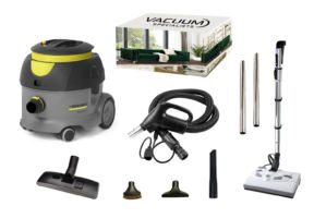 Karcher T12/1 Commercial Canister Vacuum #1.355-127.0 With Lindhaus PB12E 12” Powerhead Kit