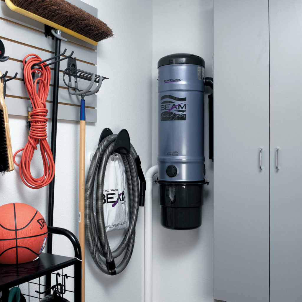 Vroom Retractable hose system is easily hooked up to your central