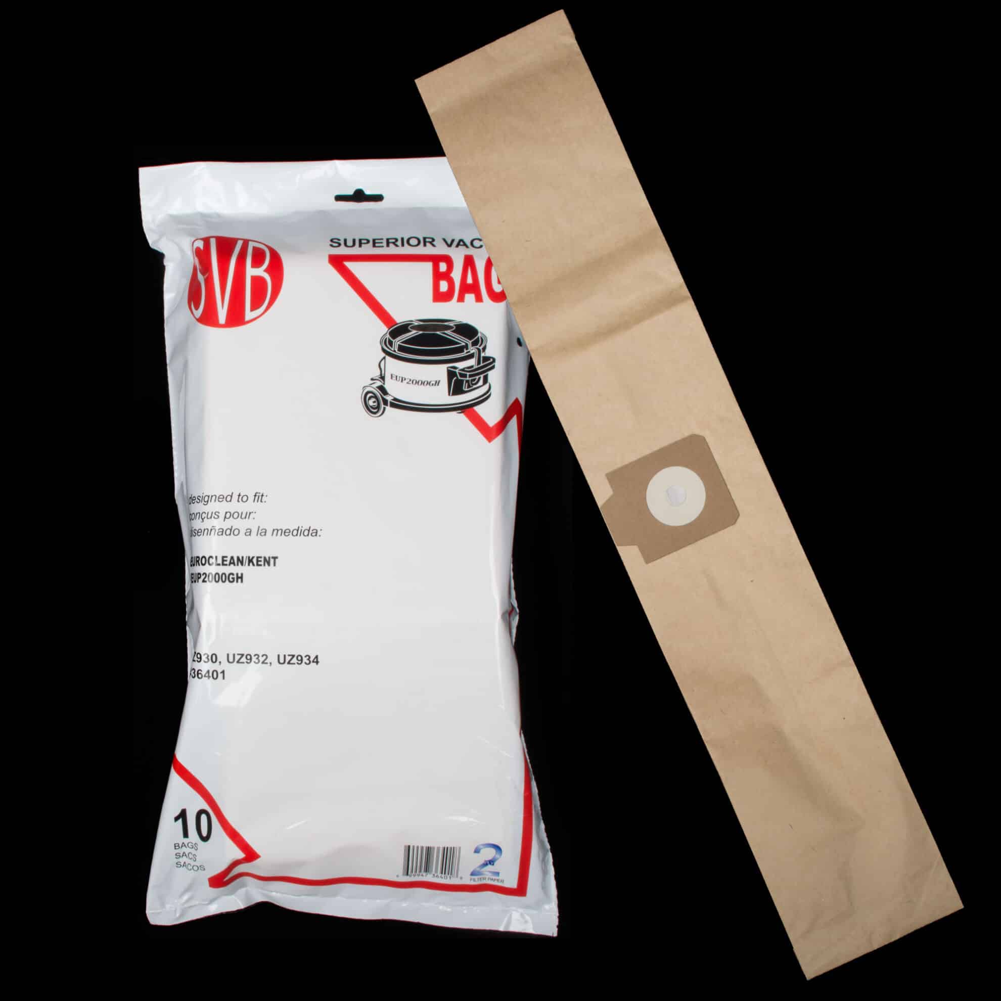 Nilfisk Euroclean GD930 / Electrolux Canister Paper Bag 1407015040 / 1407015020 / 14240709 - (Pack of 10) - Image 2