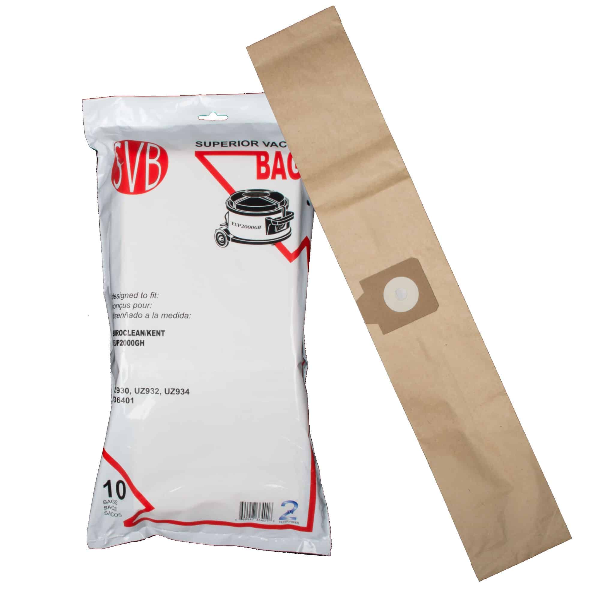 Nilfisk Euroclean GD930 / Electrolux Canister Paper Bag 1407015040 / 1407015020 / 14240709 - (Pack of 10)
