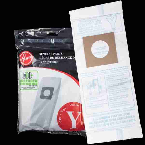 Hoover OEM Style Y Upright Paper Bag 4010100Y - (Pack of 3)