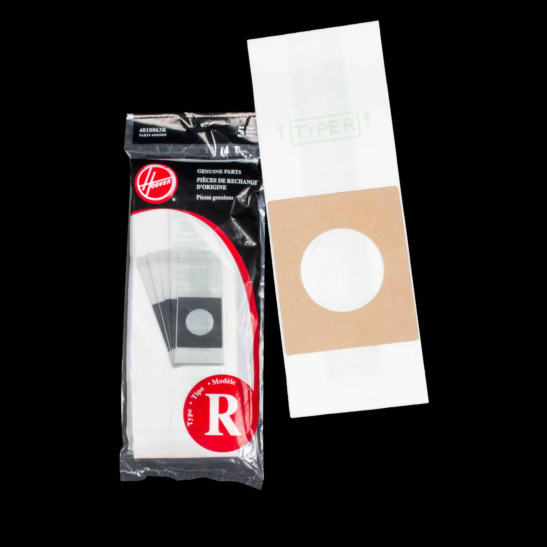Hoover OEM Style R Canister Paper Bag 4010063R - (Pack of 5) - Image 2