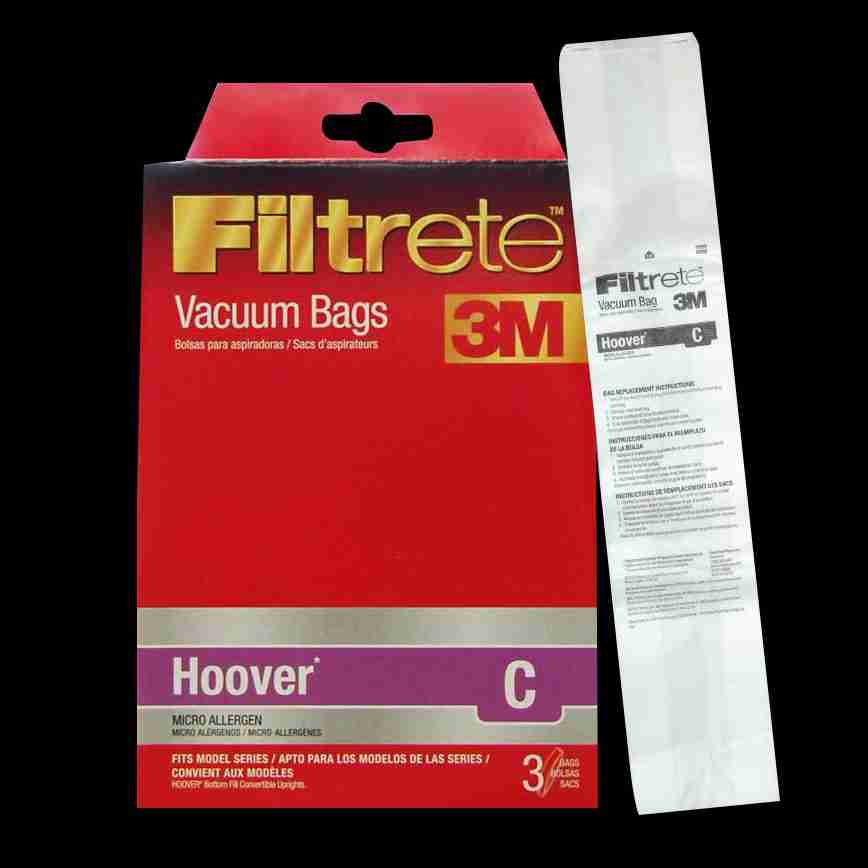 Hoover OEM Style C Upright Paper Bag 4010003C - (Pack of 3) - Image 2