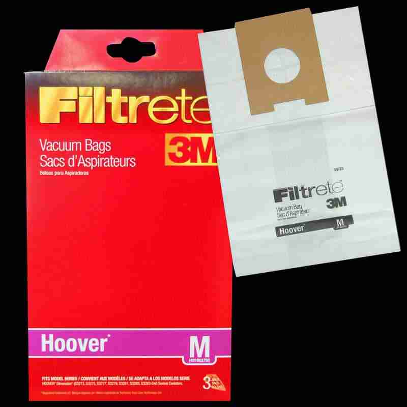 Hoover Style M Canister Paper Bag 4010037M - (Pack of 3) - Image 3