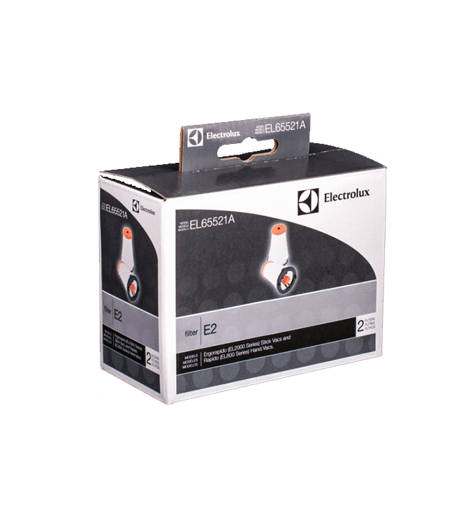 Electrolux OEM E2 Stick Vacuum Dirt Tank Filter EL65521A - (Pack of 2)