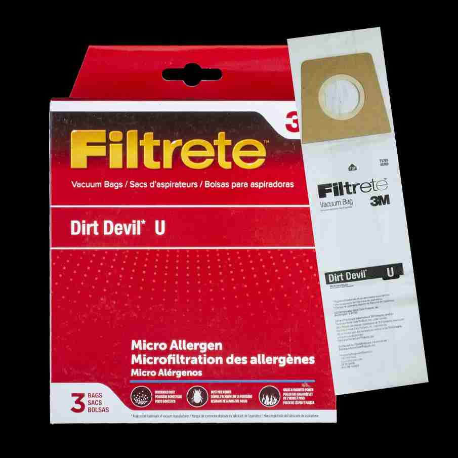Dirt Devil Style U Upright Paper Bag 3920048001 - (Pack of 3) - Image 3