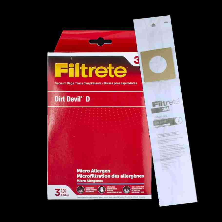 Dirt Devil Style D Upright Paper Bag 3670148001 - (Pack of 3) - Image 2