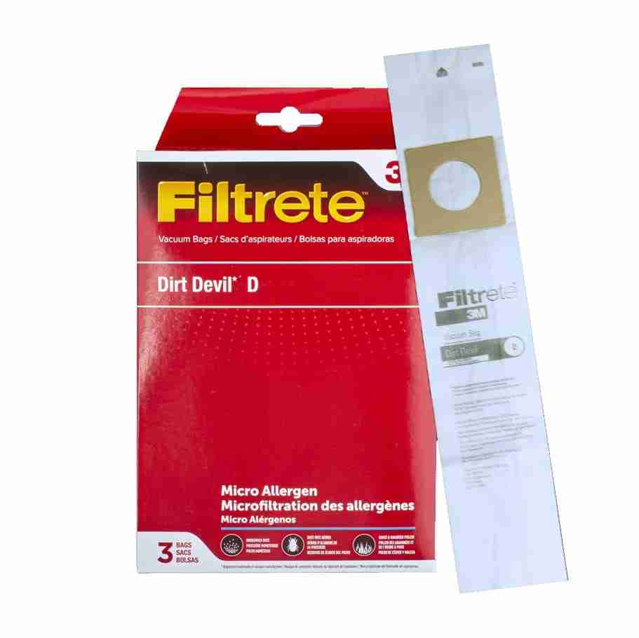 Dirt Devil Style D Upright Paper Bag 3670148001 - (Pack of 3)