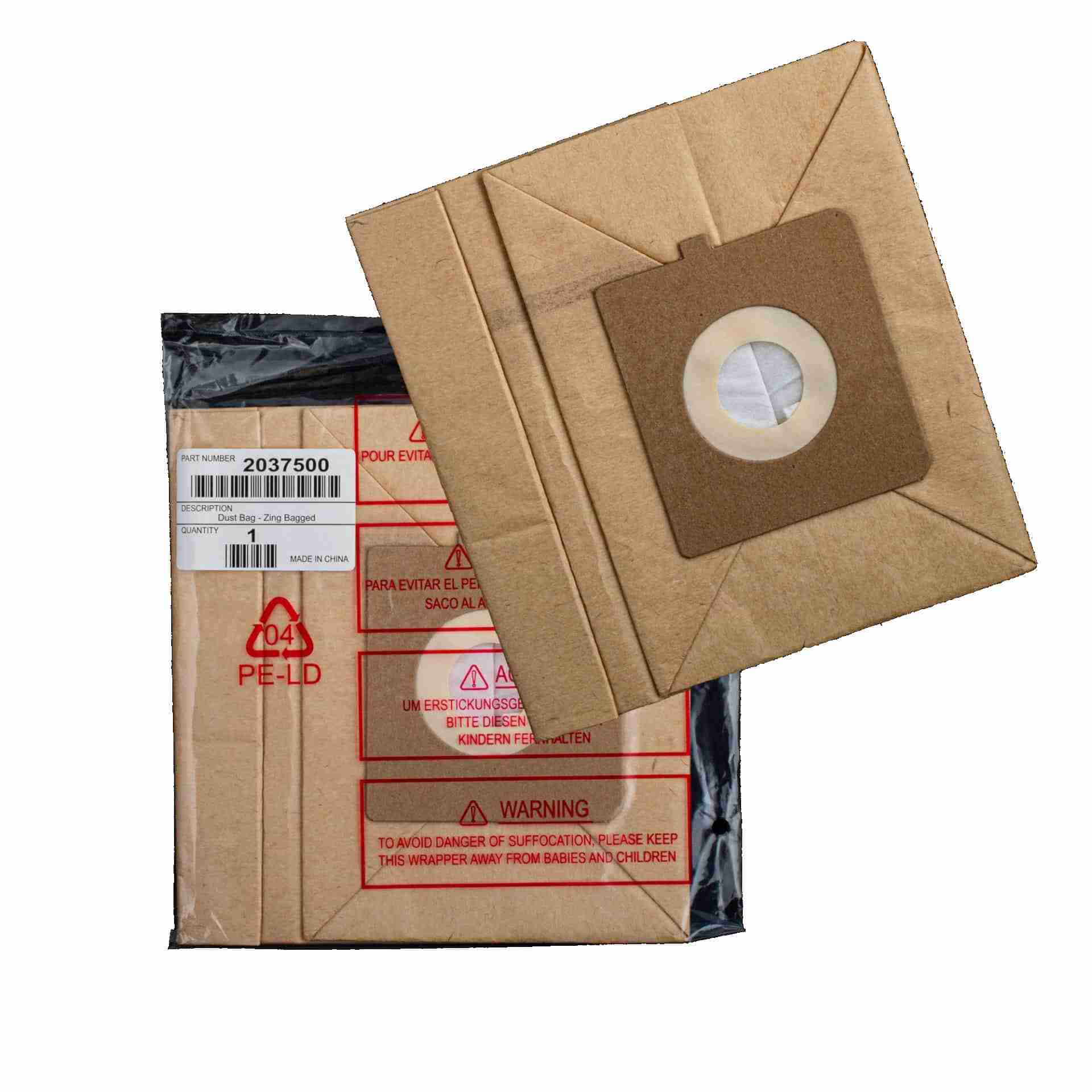 Bissell OEM Zing 22Q3 Canister Paper Bag 2037500 - (Pack of 3)