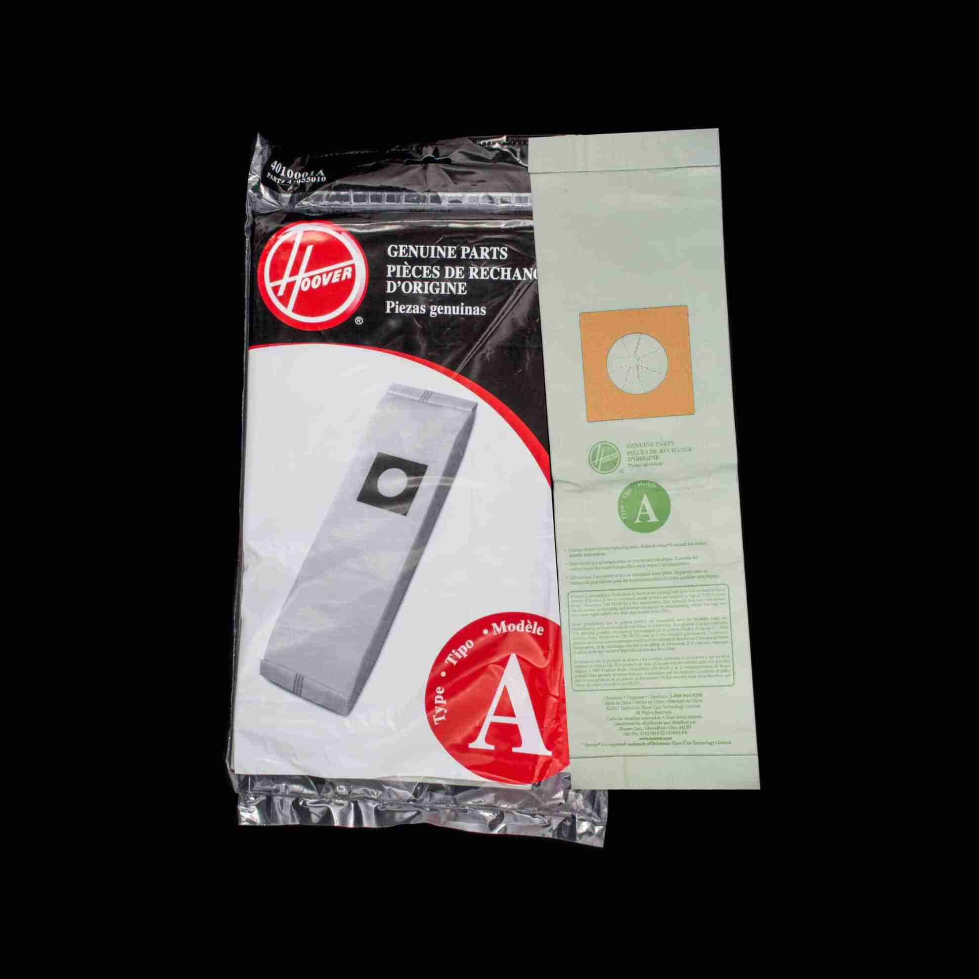 Hoover OEM Style A Upright Paper Bag 4010001A - (Pack of 3)