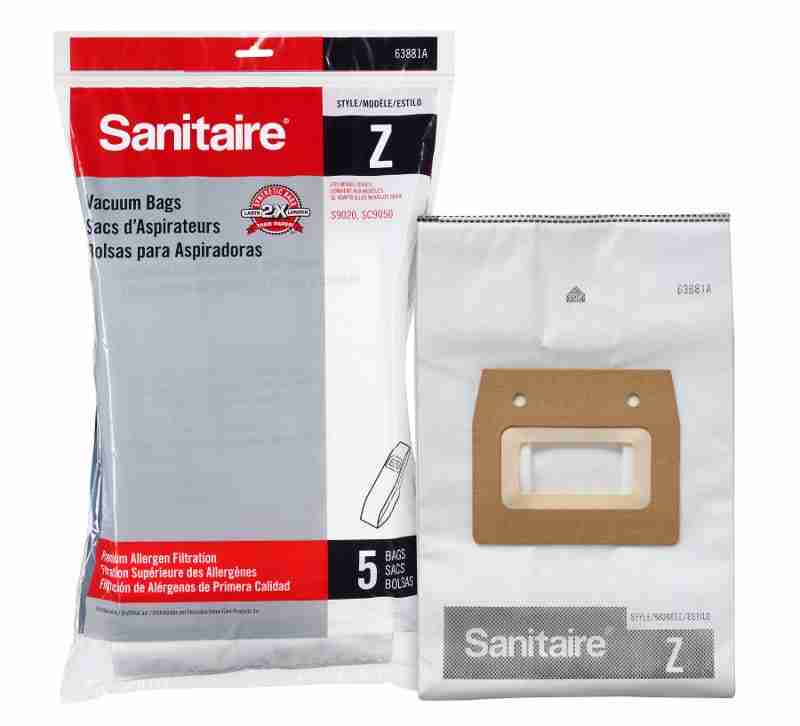 Sanitaire OEM Style Z Upright HEPA Bag 63881A - (Pack of 5)