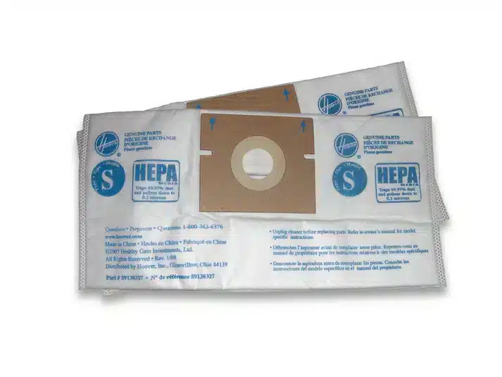 Hoover OEM Style S Canister HEPA Bag 4010808S - (Pack of 3)