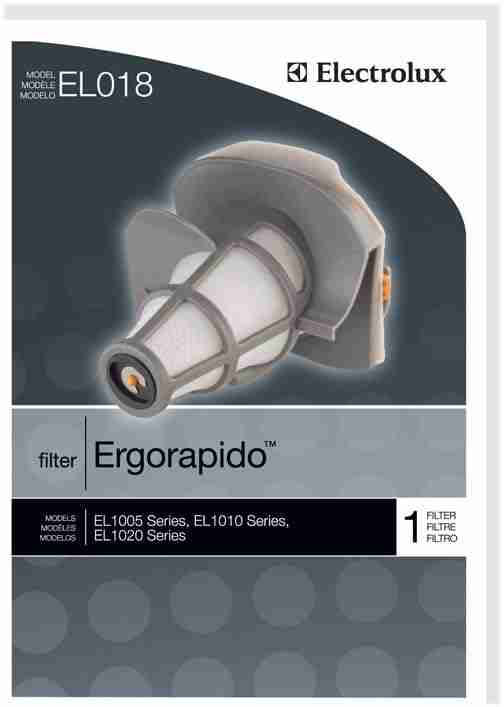 Electrolux OEM Ergorapido Stick Vacuum Dirt Tank Filter EL018