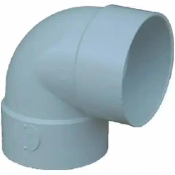 VS PVC Central Vacuum Fitting 765504W - 2" X 90º Extra Short VacPan Elbow