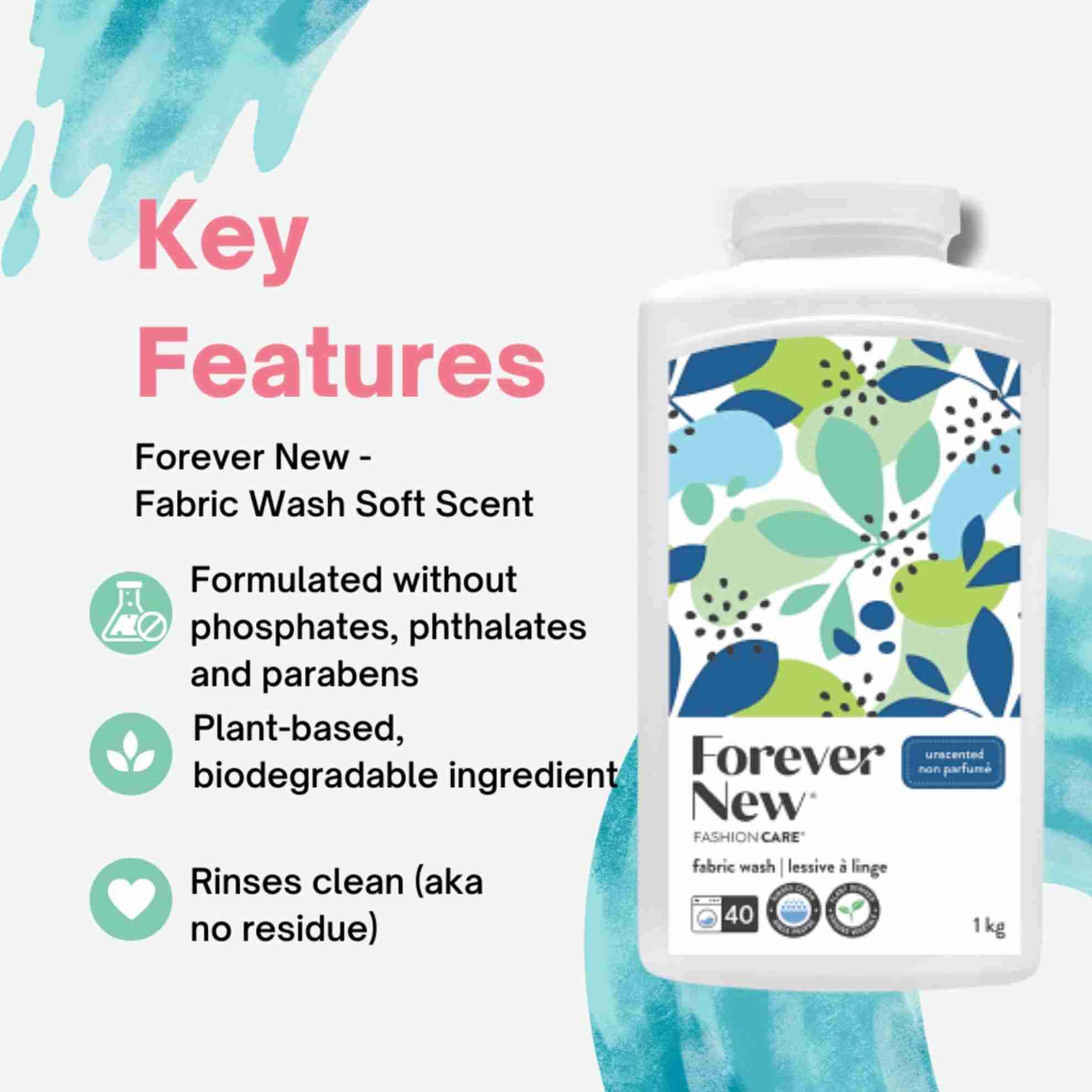 Forever New Fashion Care High Efficiency Scent Powder Laundry Detergent - 32 WL - (Fragrance Free) - Image 2