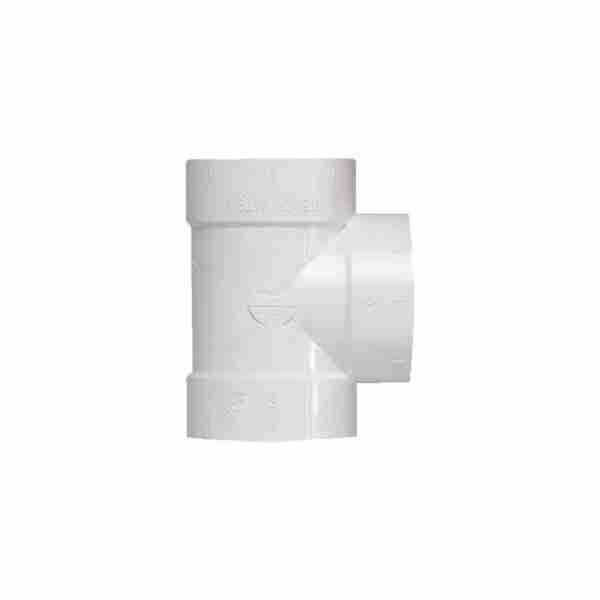 VS PVC Central Vacuum Fitting 765502W - 2" X 90º Short Tee