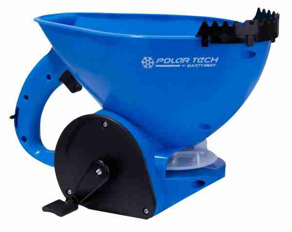 4 lb Ergonomic Hand Held Spreader with Teeth, Blue