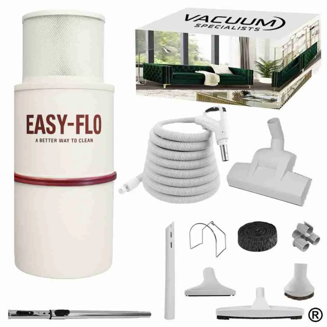 Easy-Flo PLS1800 Central Vacuum & Low-Voltage Premium Central Vacuum Accessory Cleaning Package
