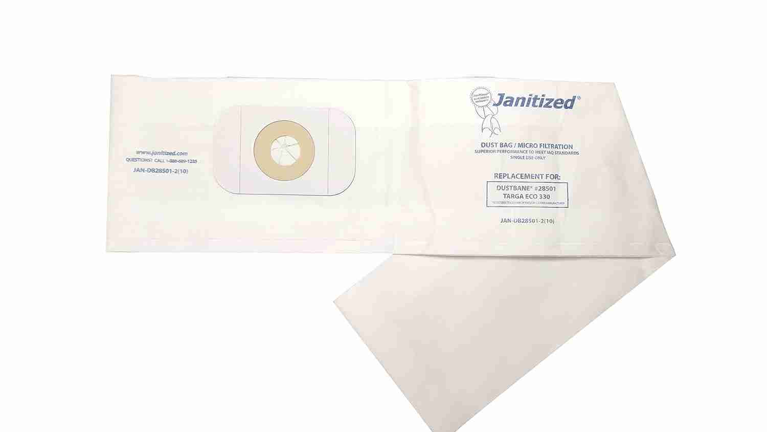 Janitized Canister Paper Bag JAN-DB28501-2 - (Pack of 10)