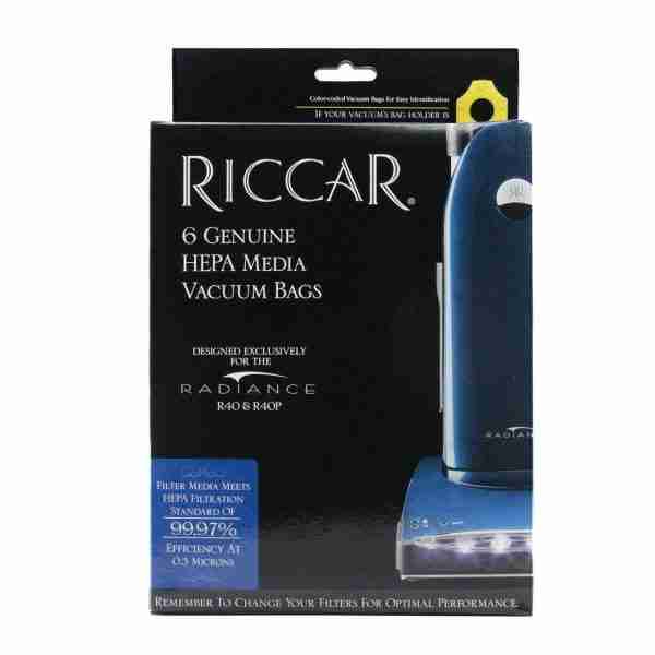 Riccar OEM Radiance Type R40 Upright HEPA Bag RPHC - (Pack of 6)