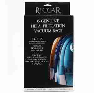 Riccar OEM Pizzazz / Moonlight / Sunburst Type Z Canister HEPA Canister Bag RZH - (Pack of 6)