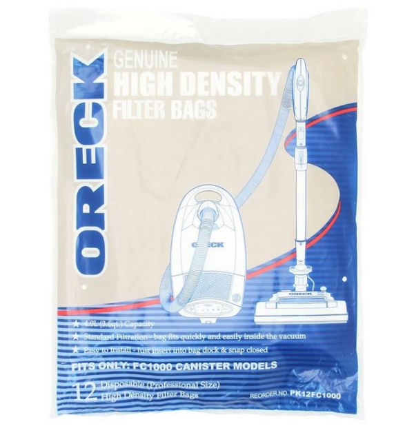 Oreck Quest Pro Canister Paper Bag MC1000 - (Pack of 12)