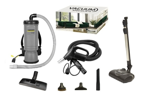 Karcher BV7 Commercial Backpack Vacuum #10140130 & Wessel Werk EBK360 SoftClean Powerhead Kit