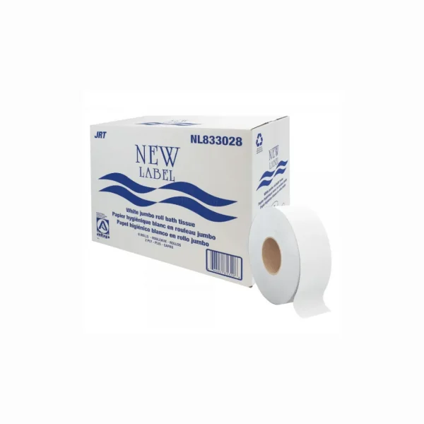 VS Industrial Jumbo Bathroom 2-Ply Tissue Roll - (Box of 8)