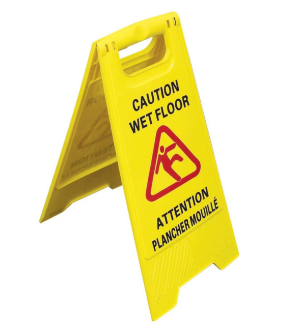 Caution Wet Floor Bilingual Sign