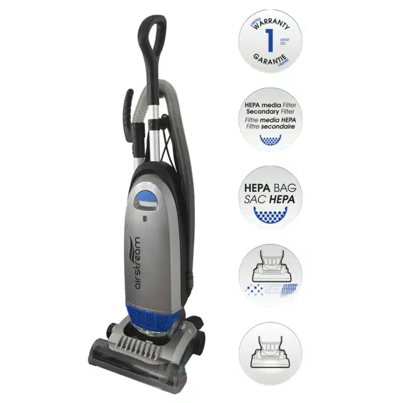 Airstream AS600 HEPA Bagged Upright Vacuum Cleaner - Image 2