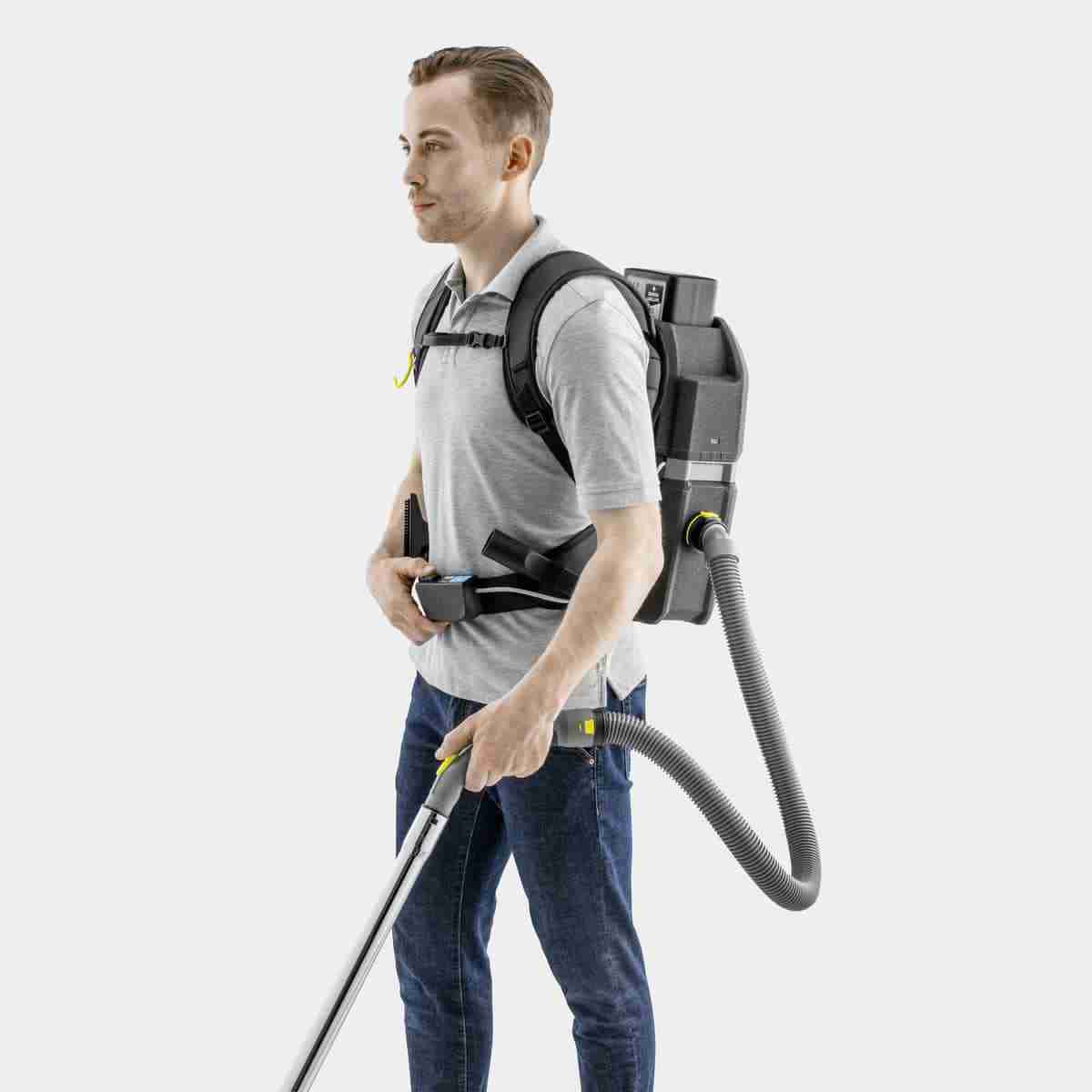 Karcher BVL5/1 BP FLEECE Bagged Cordless Commercial Backpack Vacuum Cleaner - Image 5