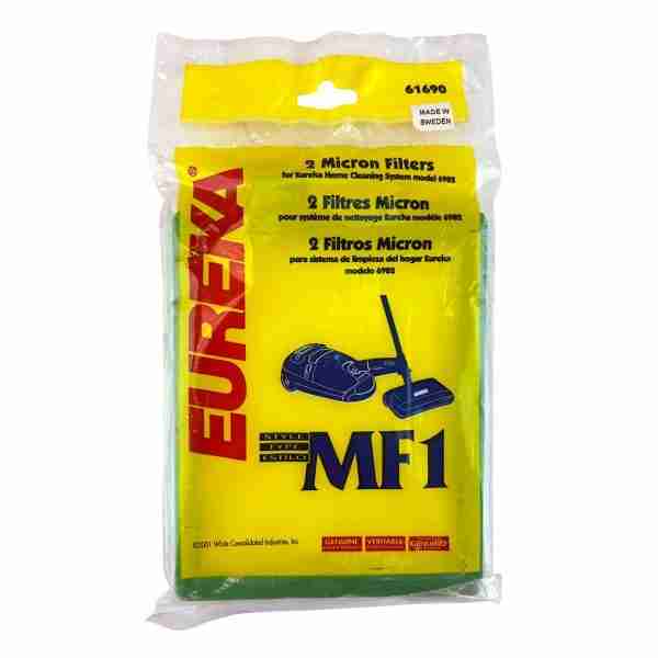 Eureka OEM Style MF-1 Canister Post Motor Exhaust HEPA Filter 61690 - (Pack of 2)