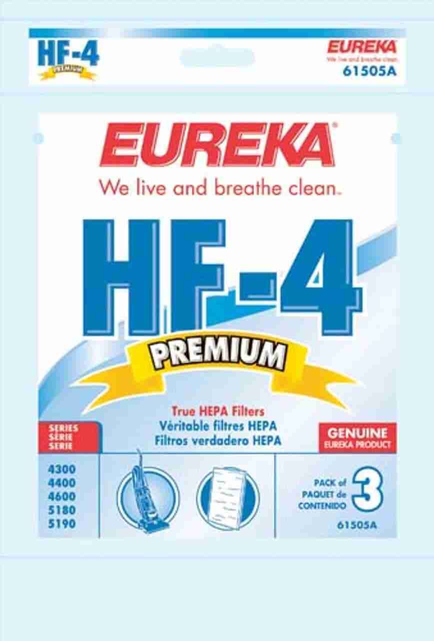 Eureka OEM Style HF-4 Upright Post Motor Exhaust Filter 61505- (Pack of 3)