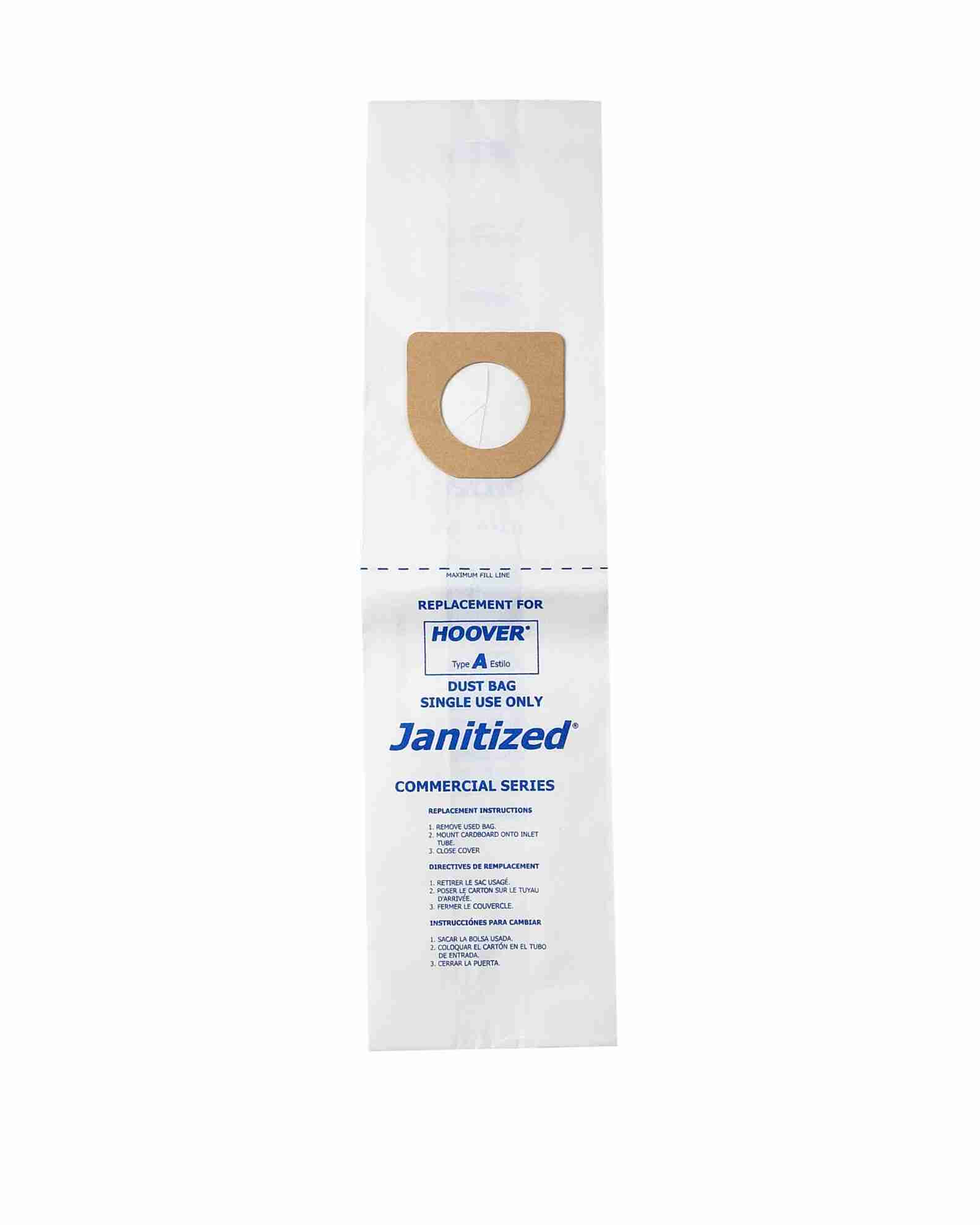 Janitized Upright Paper Bag JAN-HVA-2 - (Pack of 3)