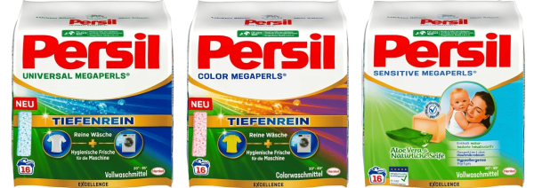 Persil MEGAPERLS Laundry Detergent (Universal / Color / Sensitive / Combo Set) - 16 WL / 1.04 Kg Each