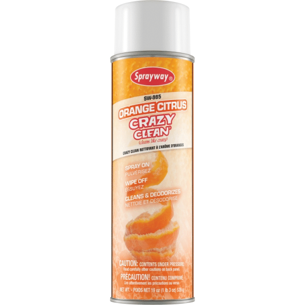 Sprayway Orange Citrus Crazy Clean Spray Cleaner - 19 OZ