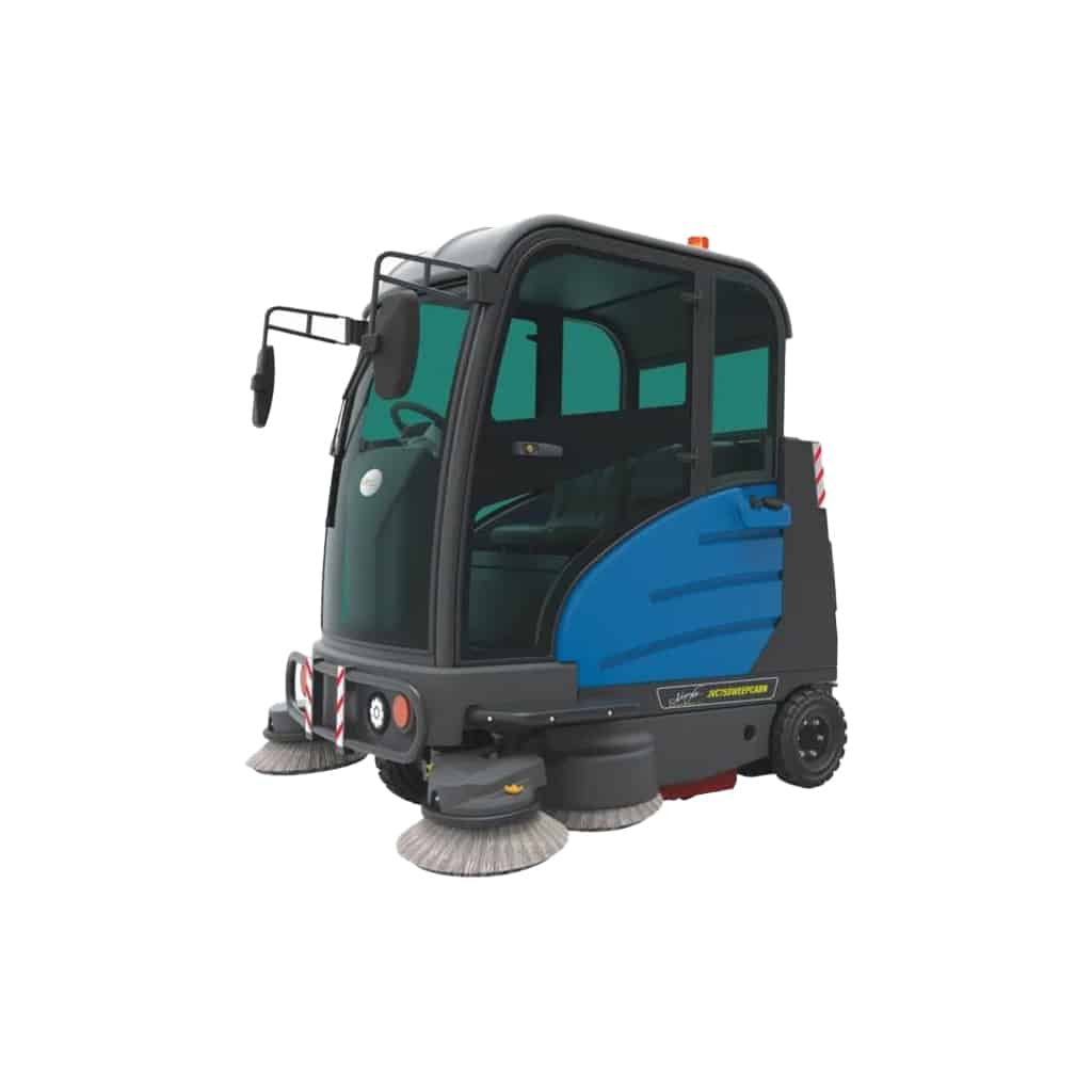 Johnny Vac JVC75SWEEPCABN Commercial Ride-On Sweeper